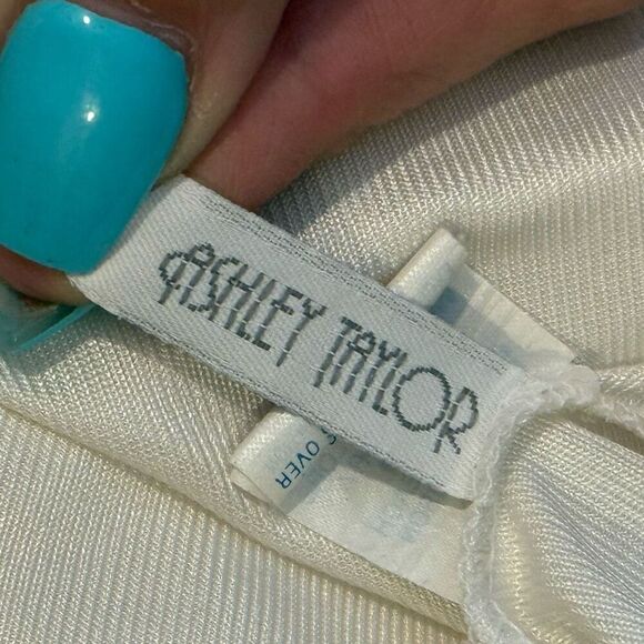 Vintage Ashley Taylor Lace Bodice & Trim White Slip Women's 32B - Picture 6 of 12